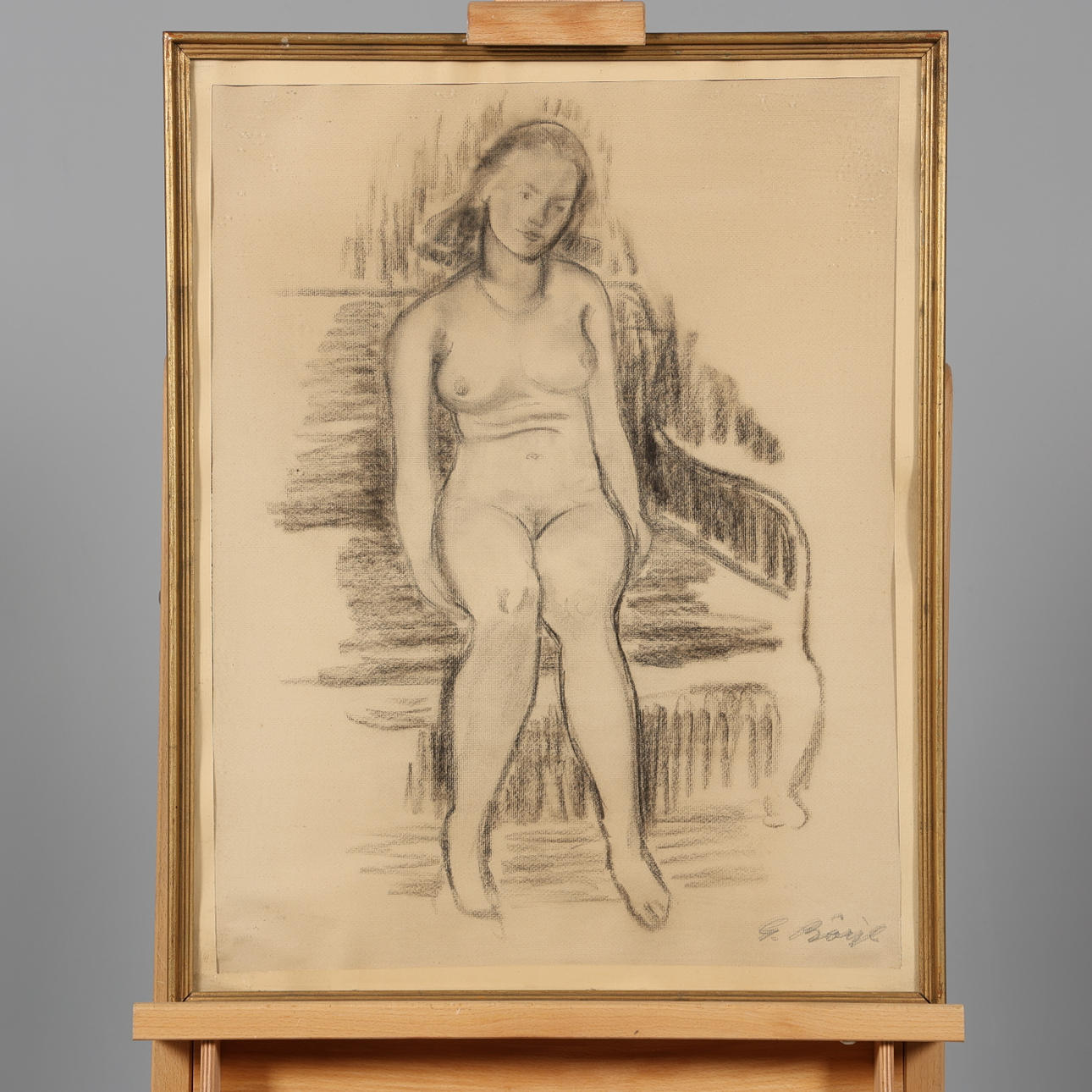 GIDEON BÖRJE. DRAWING, signed.