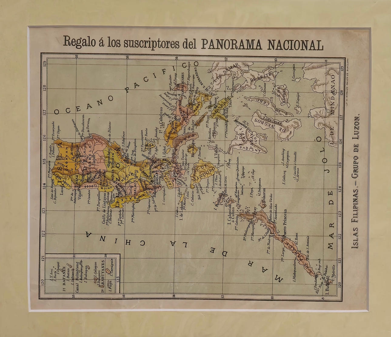 FILIPPIINIEN SAARTEN KARTTA.
