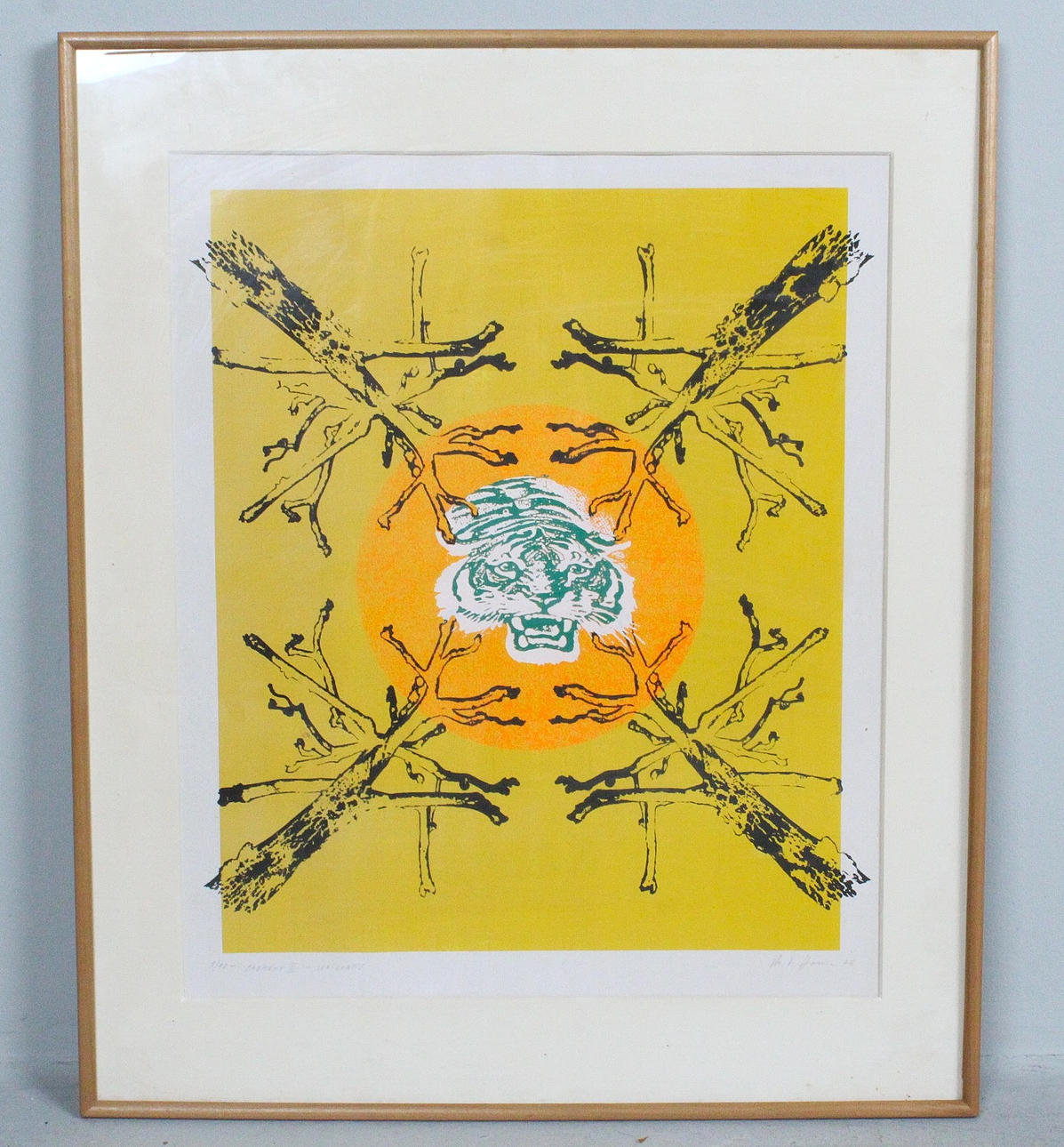 unknown artist, silkscreen, “Promeny 2” signed, limited, 1/10.