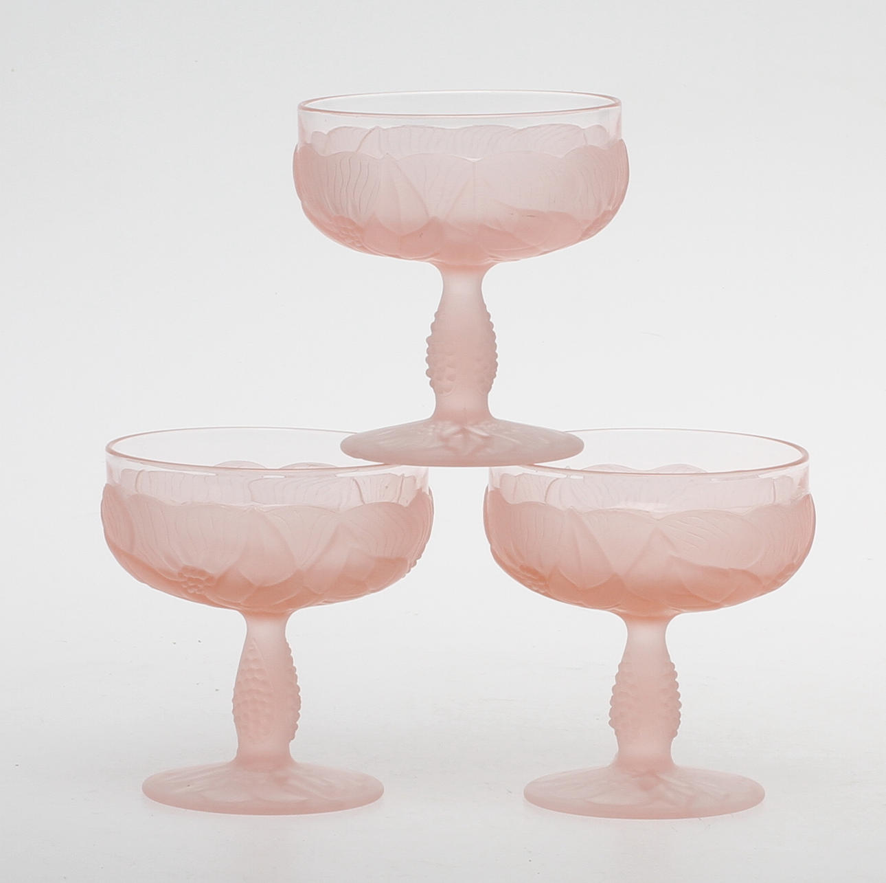 EFTERRÄTTSSKÅLAR, 8 st, glas, 19/2000-tal.