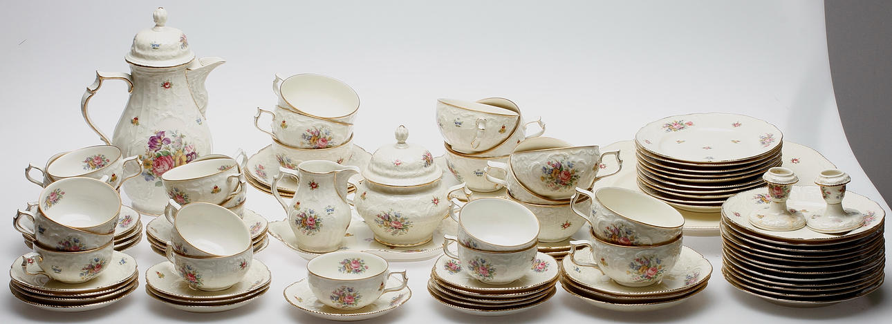SERVISPORSLIN, 54 delar, "Sanssouci", Rosenthal, Tyskland, 1900-tal.