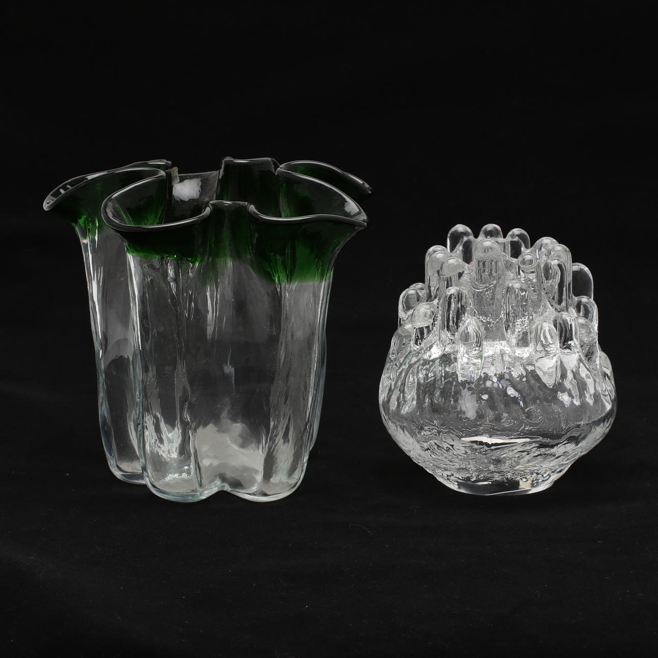 LJUSLYKTA och VAS, Göran Wärff Kosta signerad samt Murla Finland.