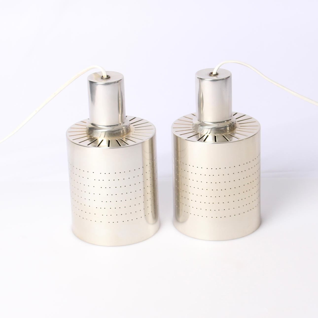 LOFTLAMPER, et par, metal, 20. årh.