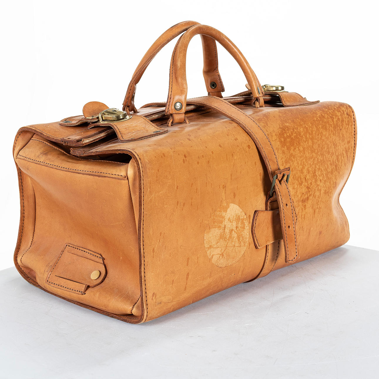 VIIKONLOPPUKASSI, Nahka, Gävle, Vintage.