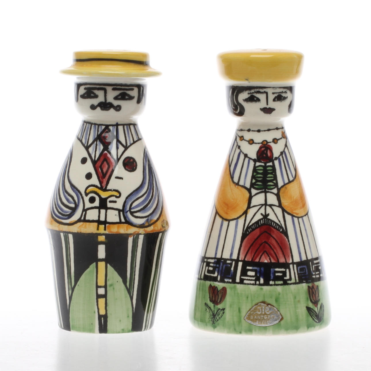 SALT- samt PEPPARKAR, keramik, "Famlijen Pepparson", Design Anita Nylund, JIE Gantofta.