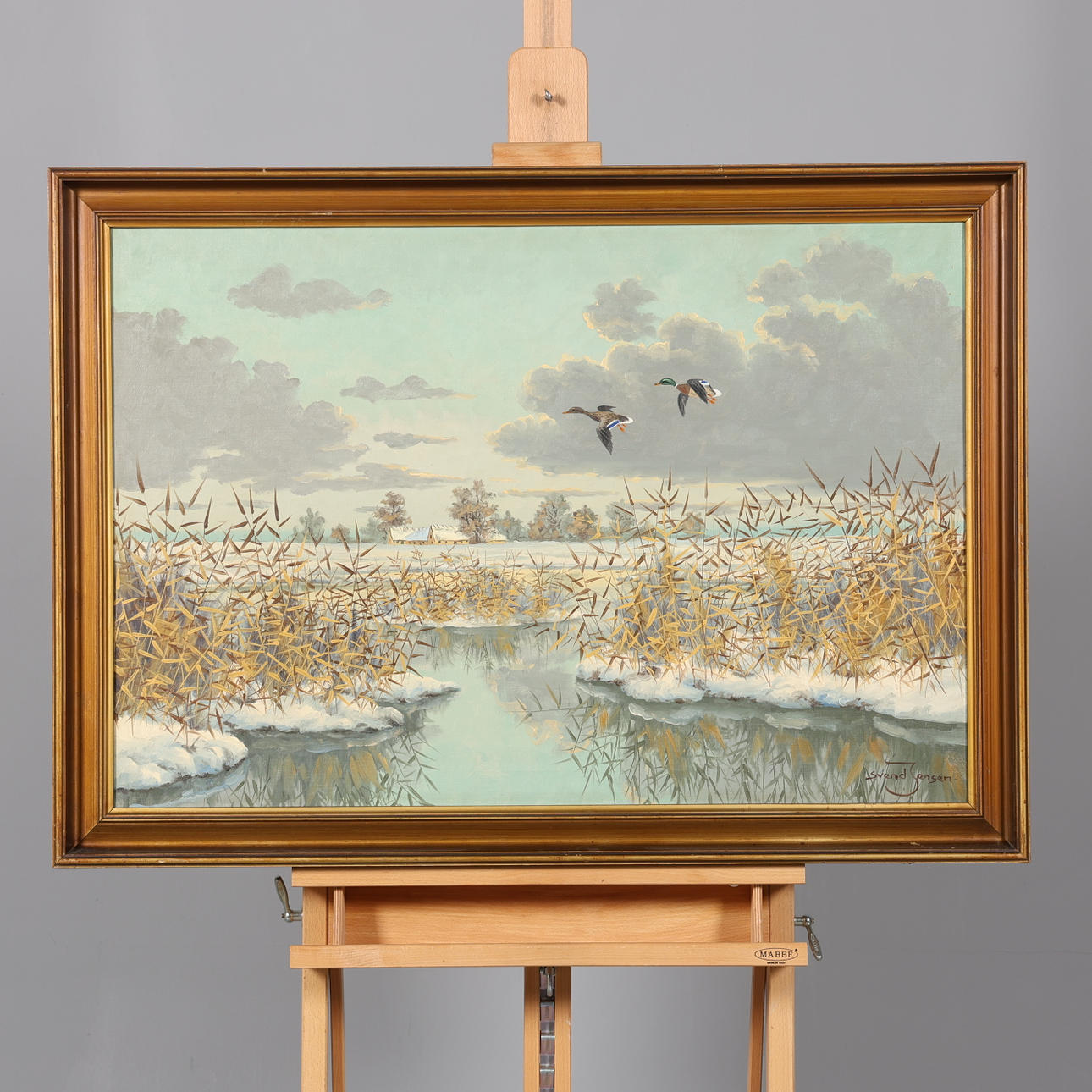 SVEND JENSEN. OIL ON CANVAS, signed.