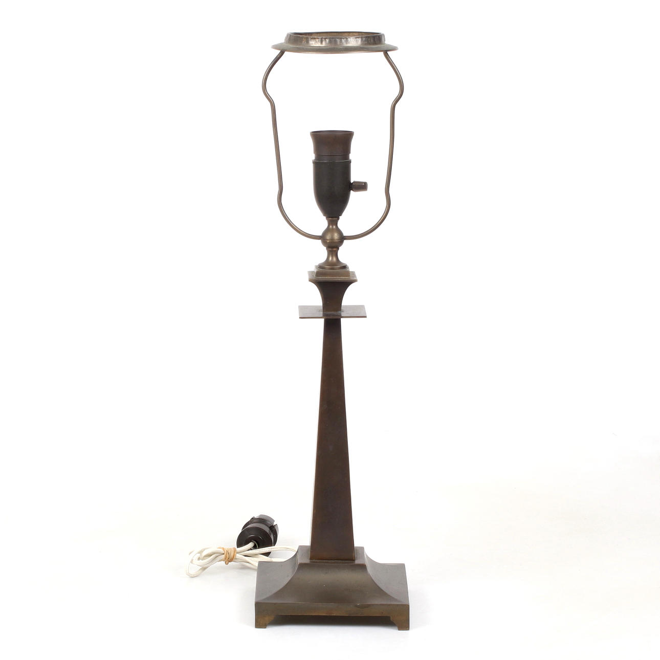 BORDSLAMPA, brons, 1920/30-tal.