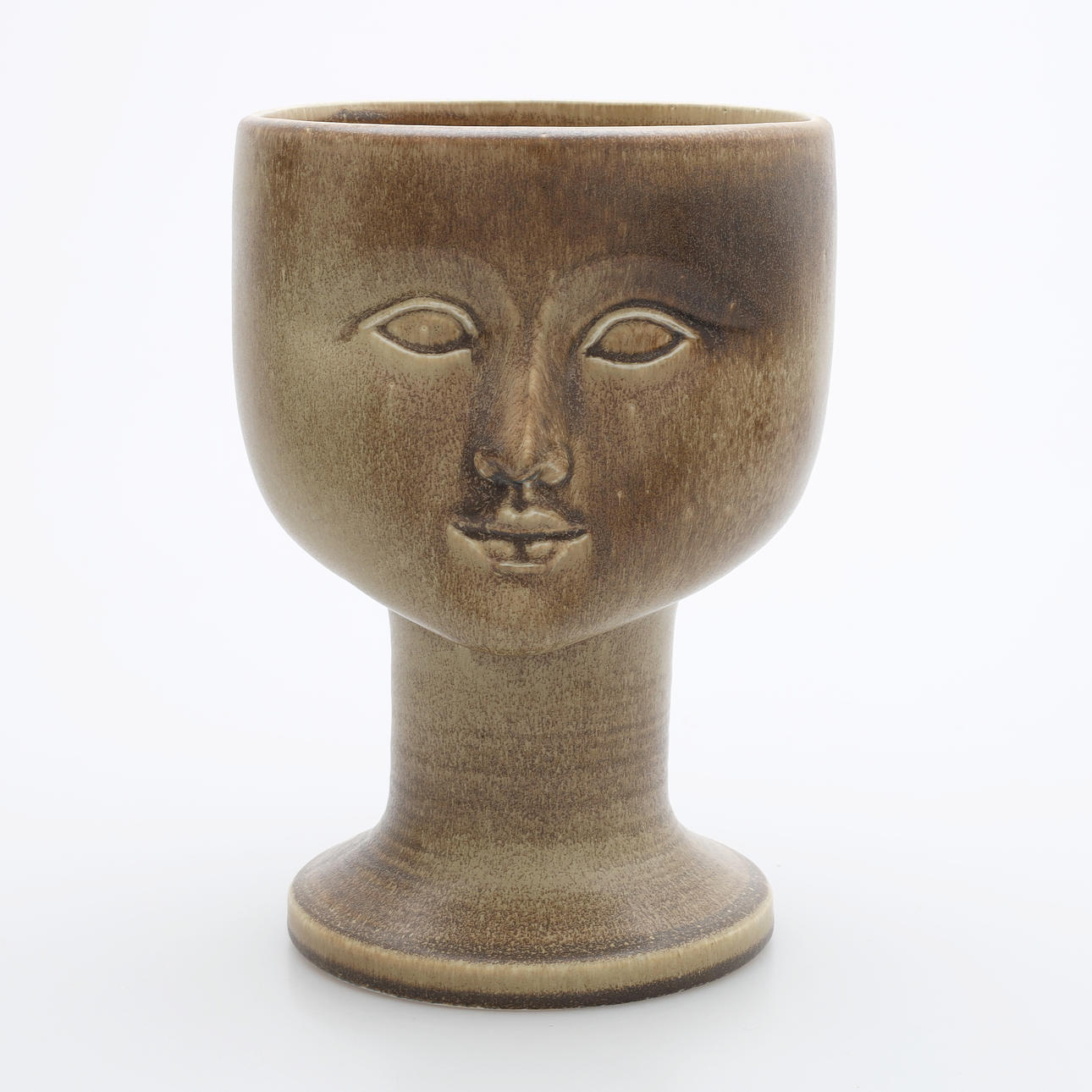 LISA LARSON. Face vase/outer lining, glazed stoneware, K-studio, Gustavsberg.