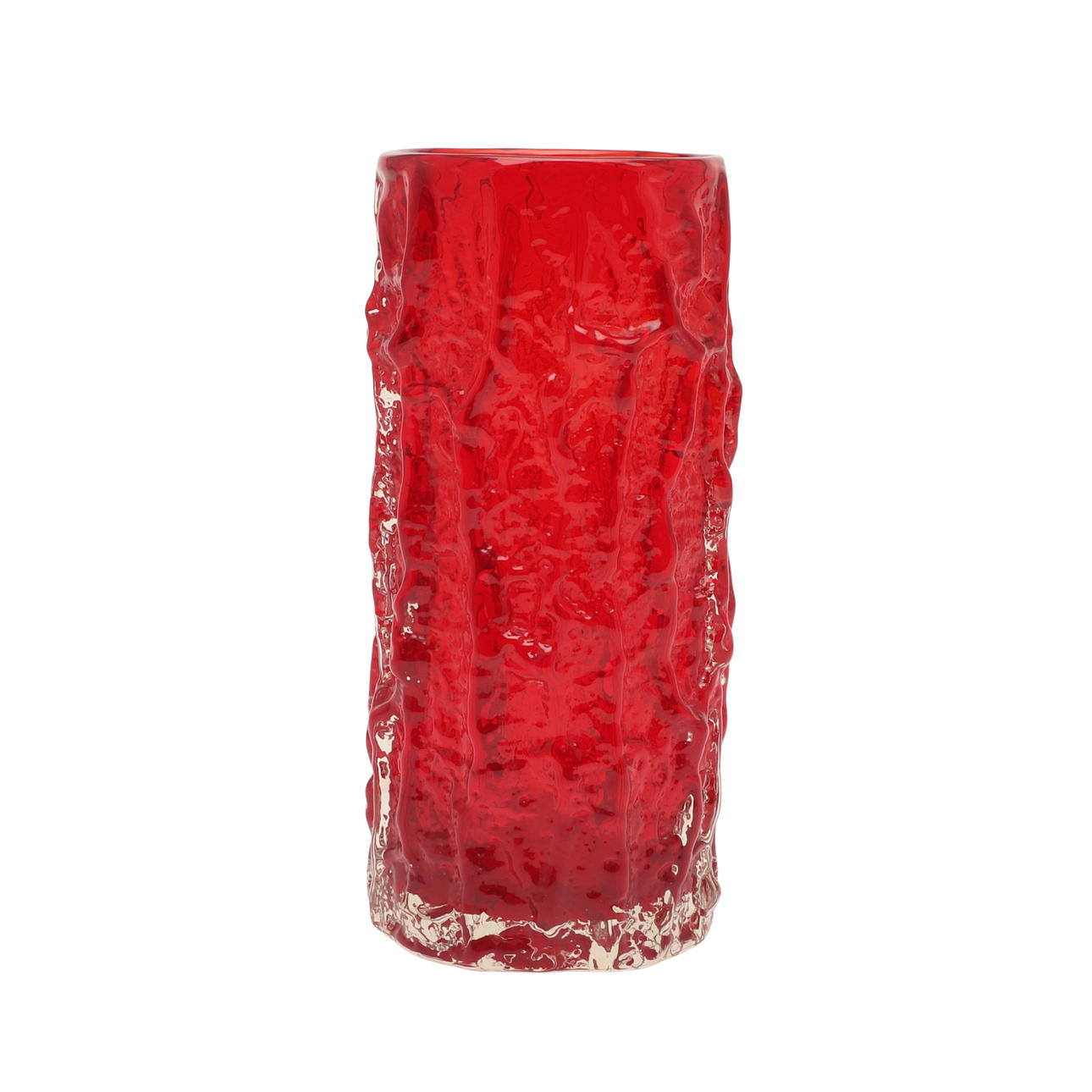 LARGE WHITEFRIARS TEXTURED BARK VASE.