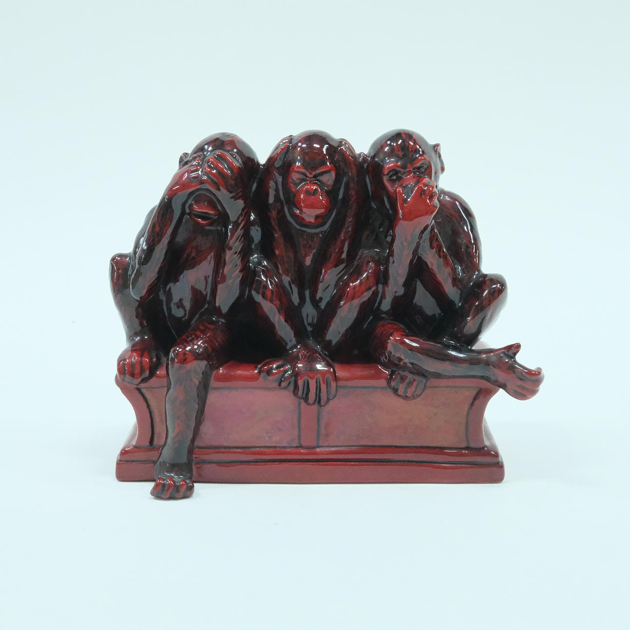 ROYAL DOULTON, FIGURE GROUP “THREE WISE MONKEYS”.