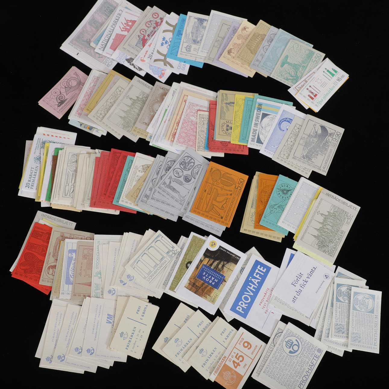 Stamp booklets, approx. 200 pcs, Sweden, 20th century.