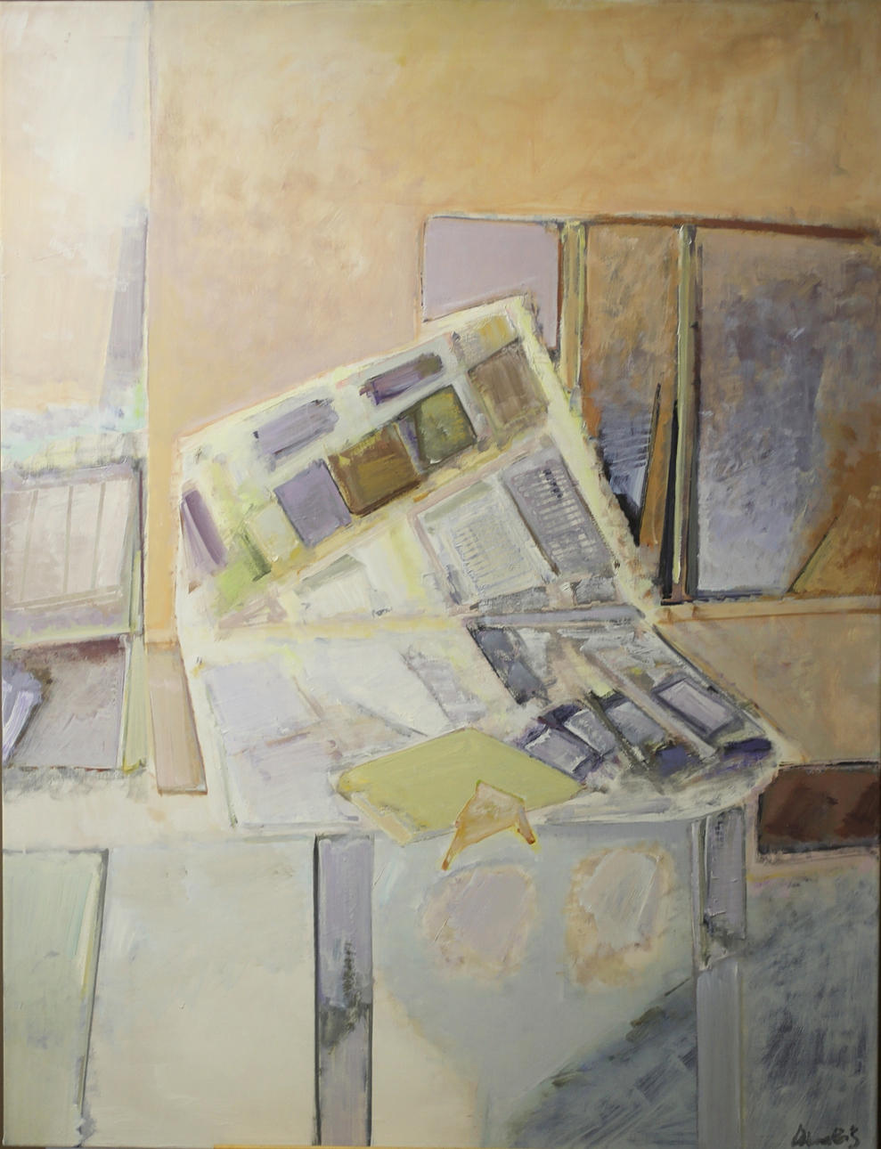 BRUNO MERBITZ, PROF. (1918 BERLIN 1997). abstrakt sammansättning.