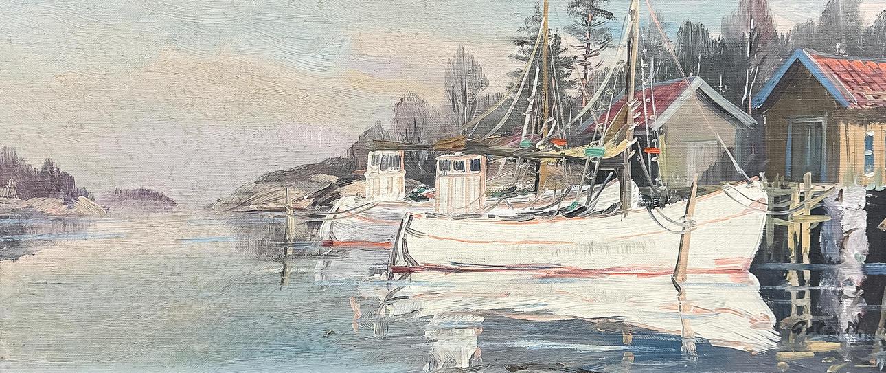 OIL ON CANVAS, “Bohuslän”, unsigned.