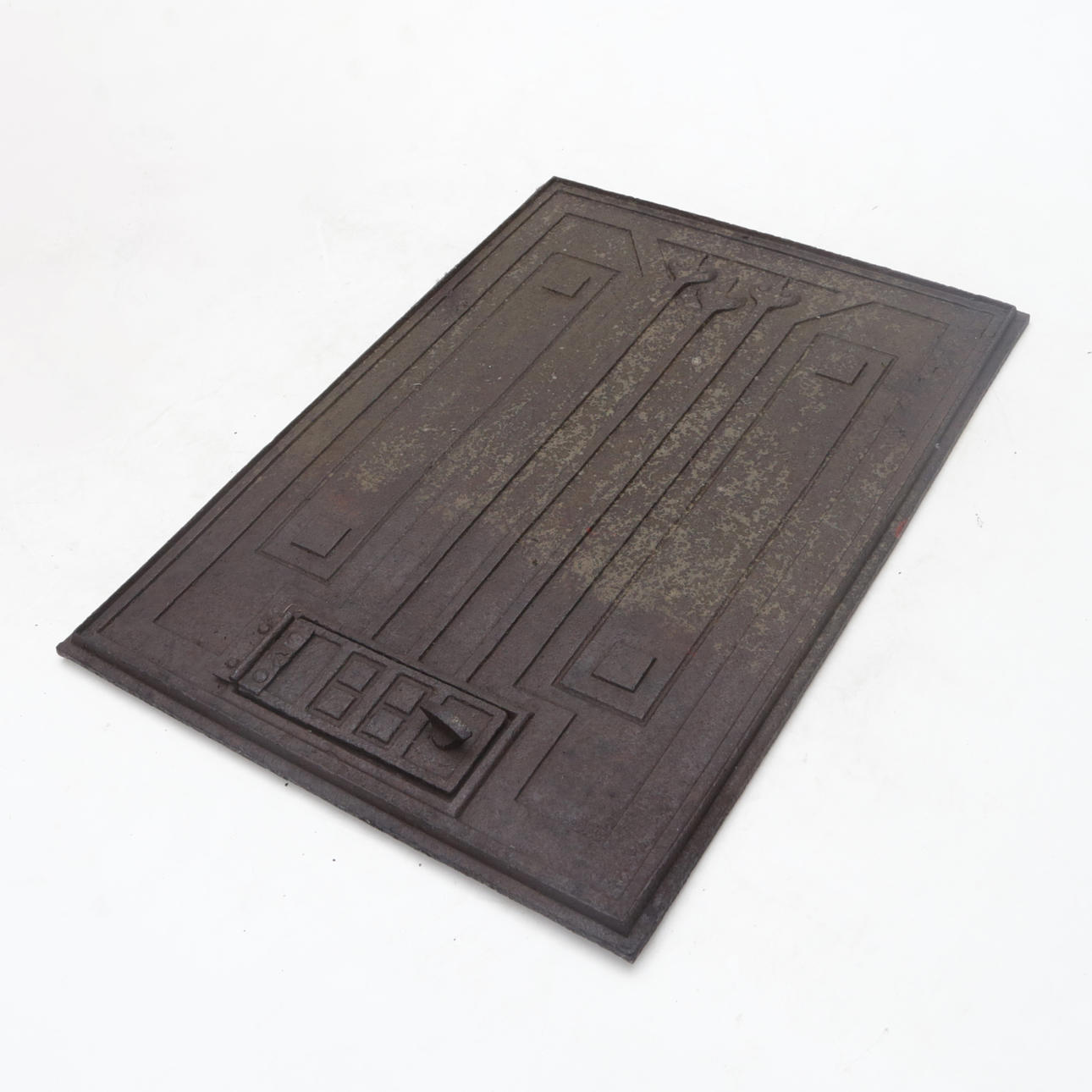 OVEN FRONT, cast iron.