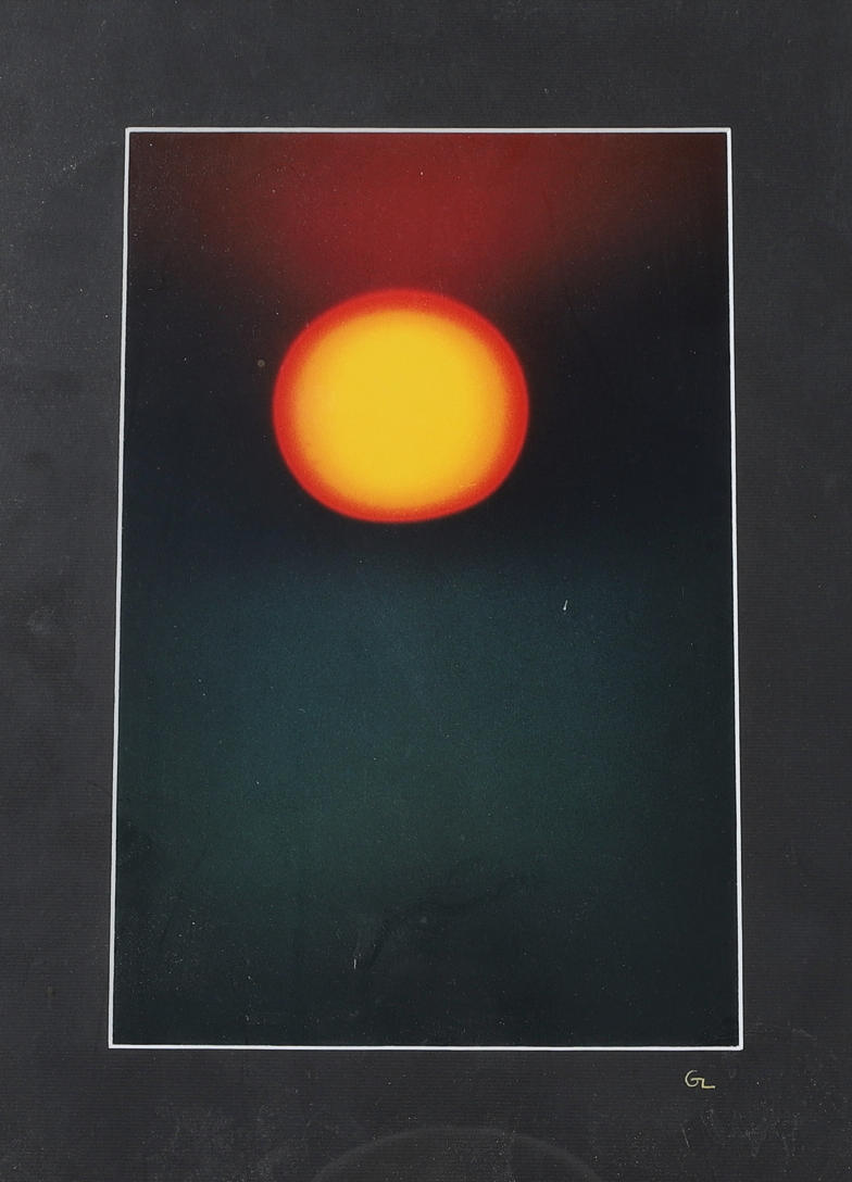 GUNNAR LUNDQUIST. Photograph, Sun, signed, GL.