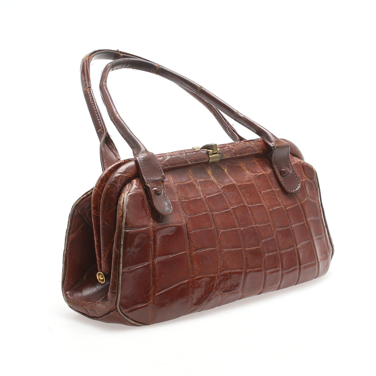 BOLSO DE MANO, cuero, 1900.