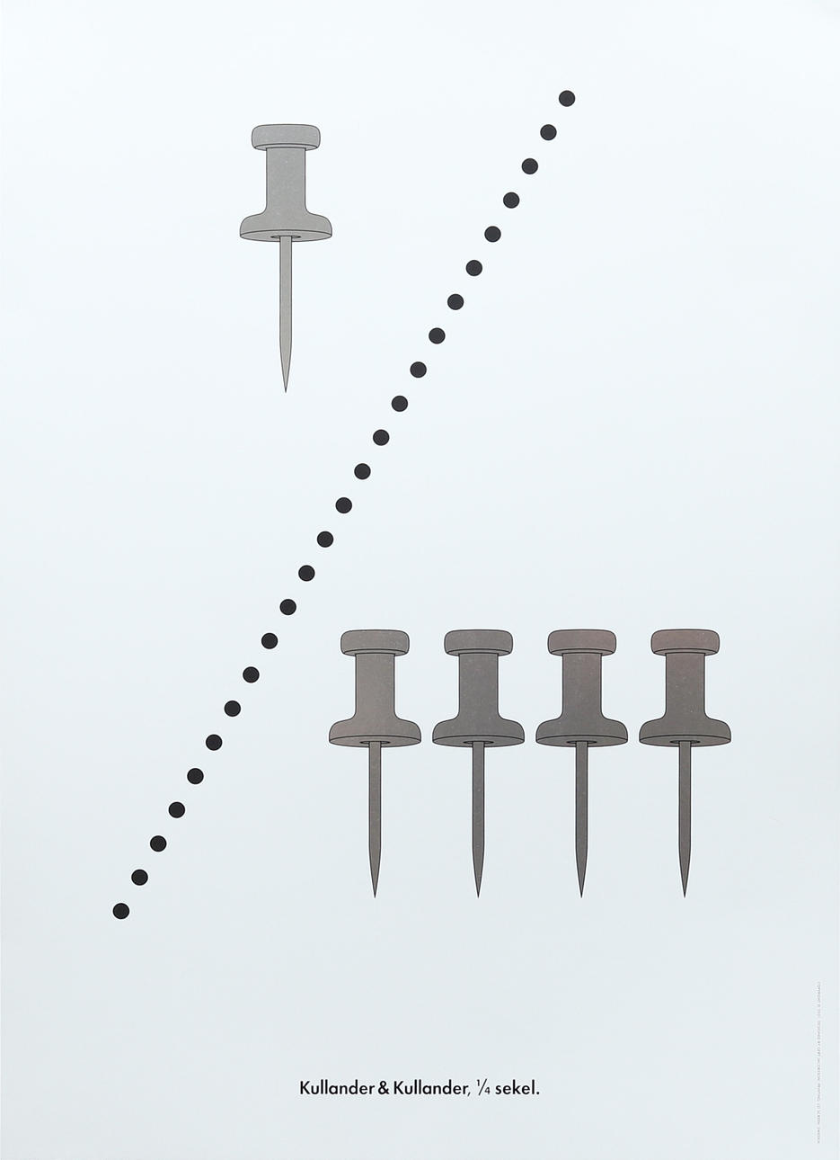 ANDERS ÖSTERLIN. Affisch, Kullander & Kullander 1/4 sekel.