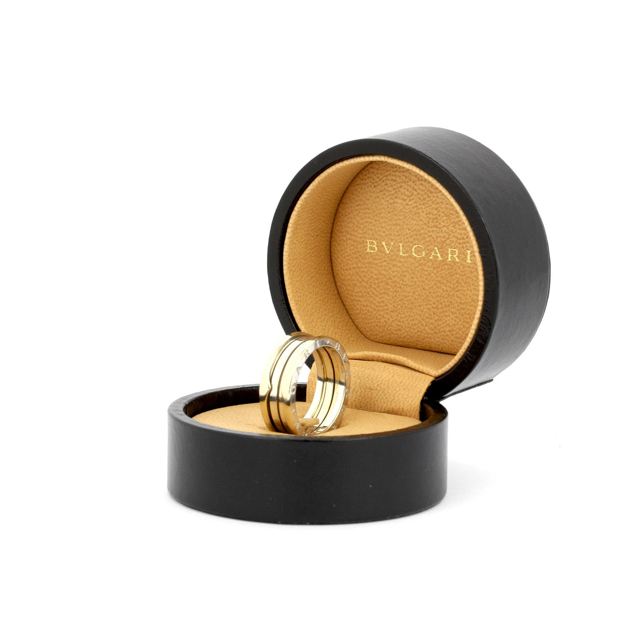 BVLGARI 18CT WHITE GOLD MENS RING.