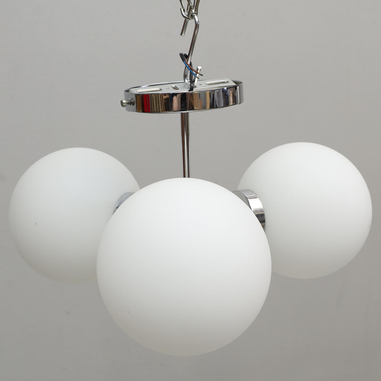 LOFTLAMPE, forkromet metal & glas, globusmodel, Massive, Danmark.