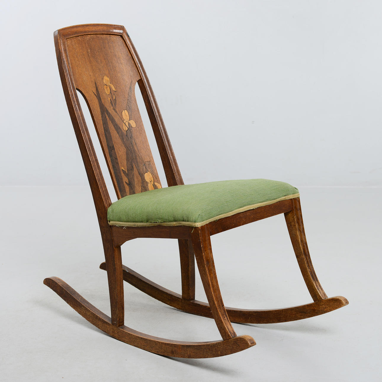 An Art Nouveau rocking chair, first half of the 20th century. Furniture ...