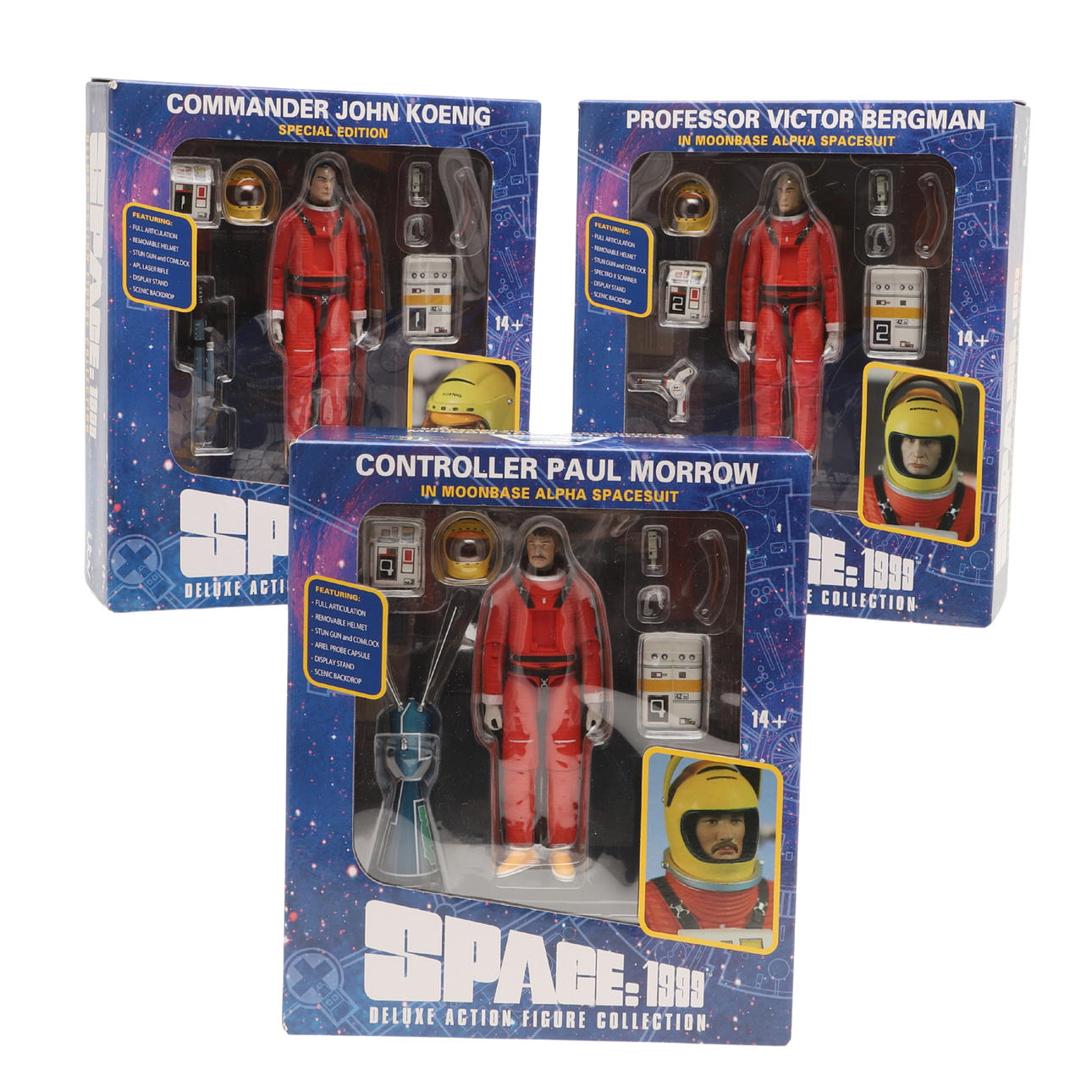 SPACE 1999 - BOXED DELUXE FIGURES.