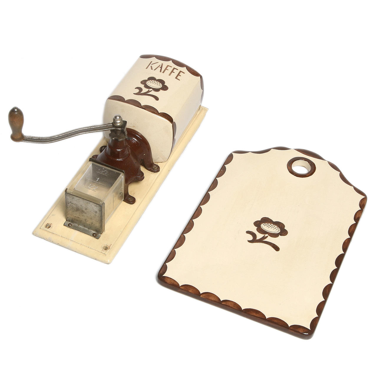 KAFFEKVARN och SKÄRBRÄDA, flintgods, "Pyro", Wilhelm Kåge för Gustavsberg.