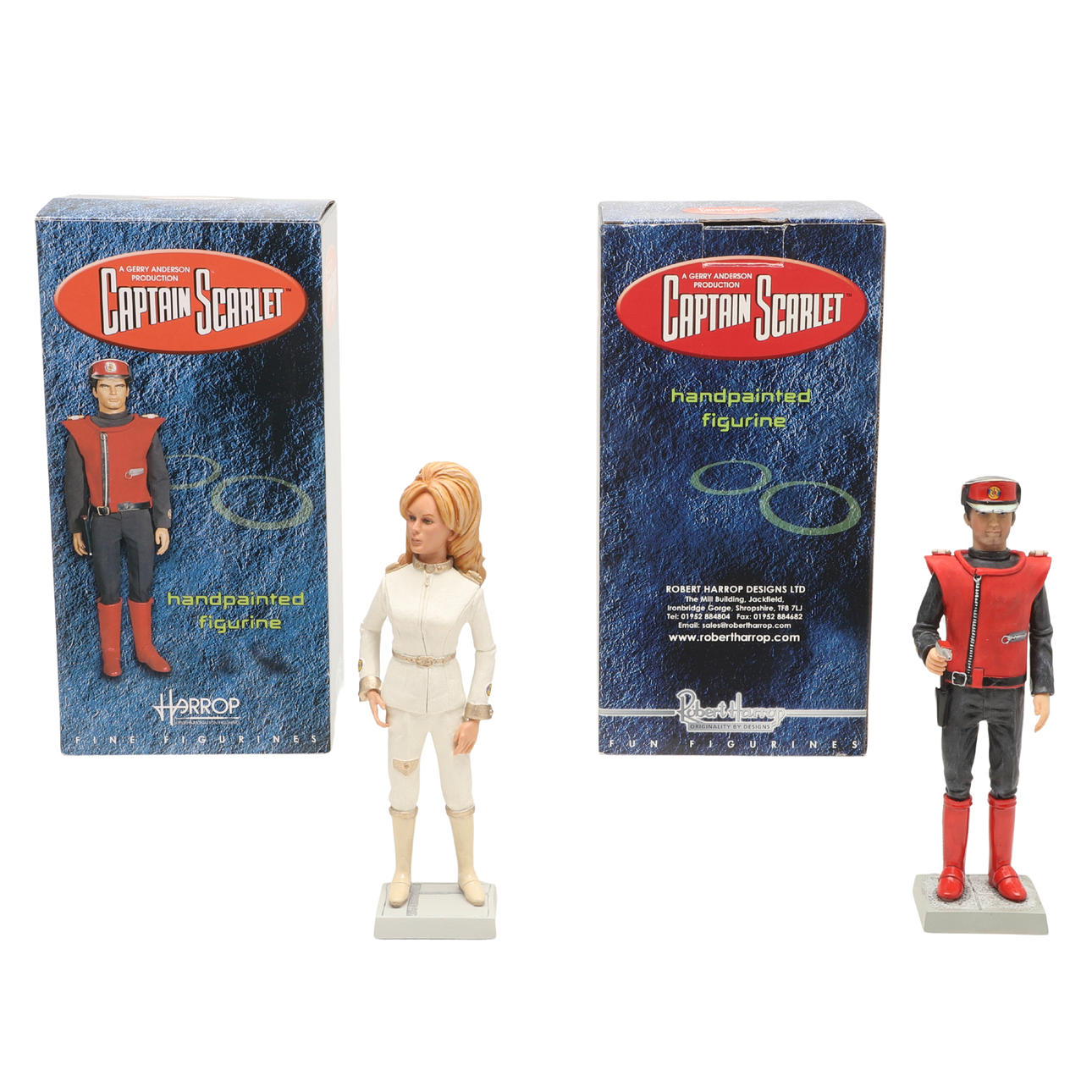 CAPTAIN SCARLET FIGURES BY ROBERT HARROP.