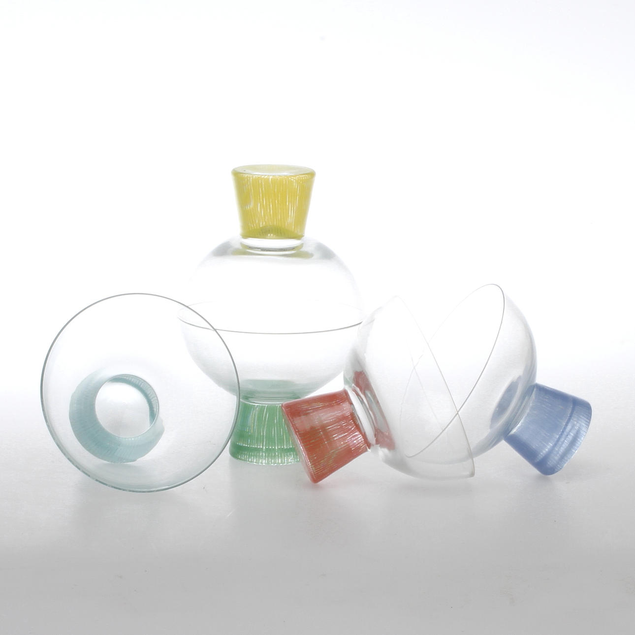 COUPEGLAS, glas, "Stripe", Bengt Orup, Johansfors.