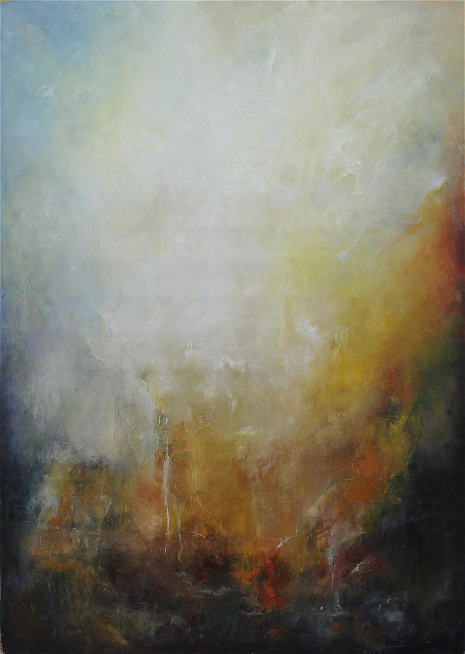 MARIA OCAMPO. "Montanas 2012". Olja på duk. Signerad a tergo.