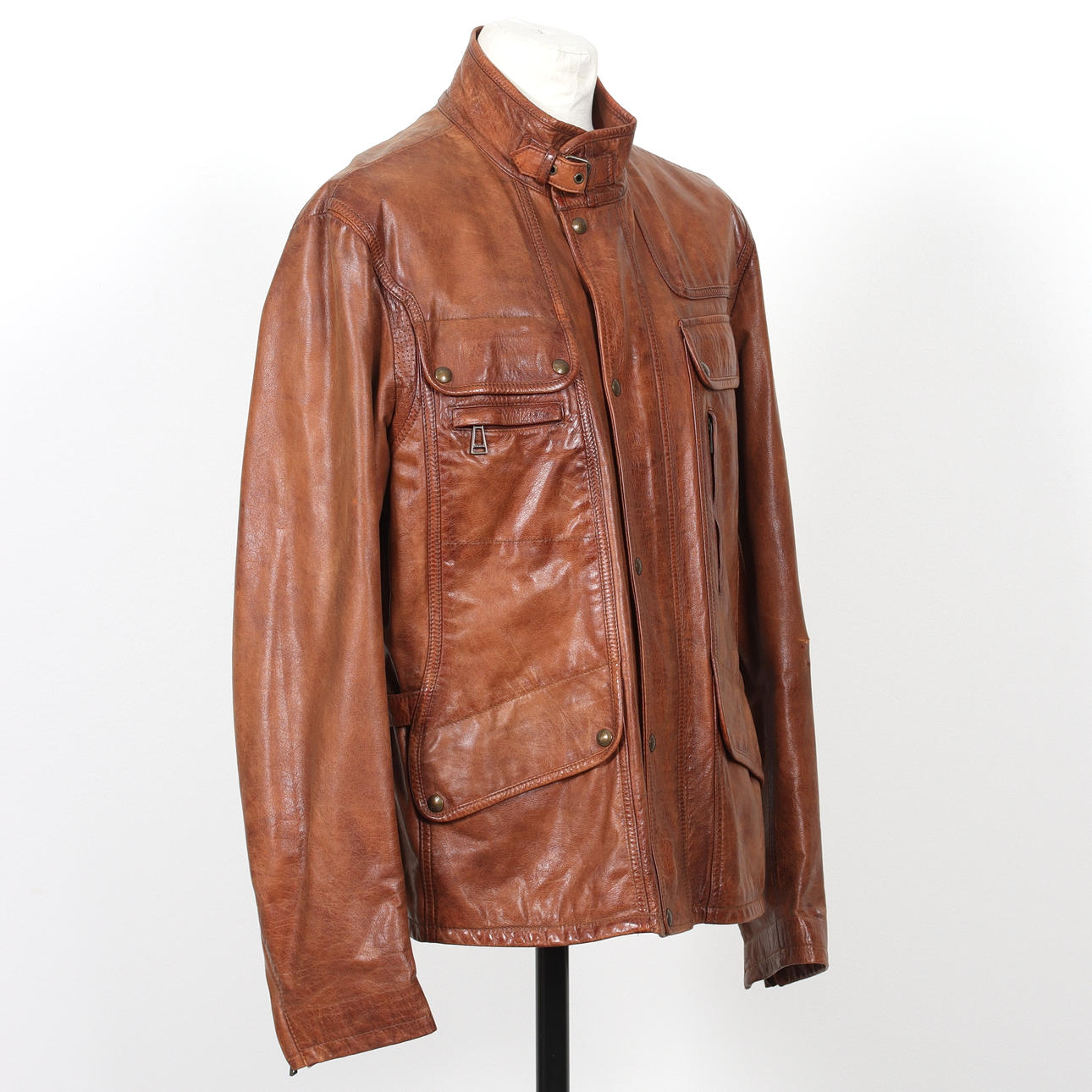 LEATHER JACKET, Belstaff, England/Italy.