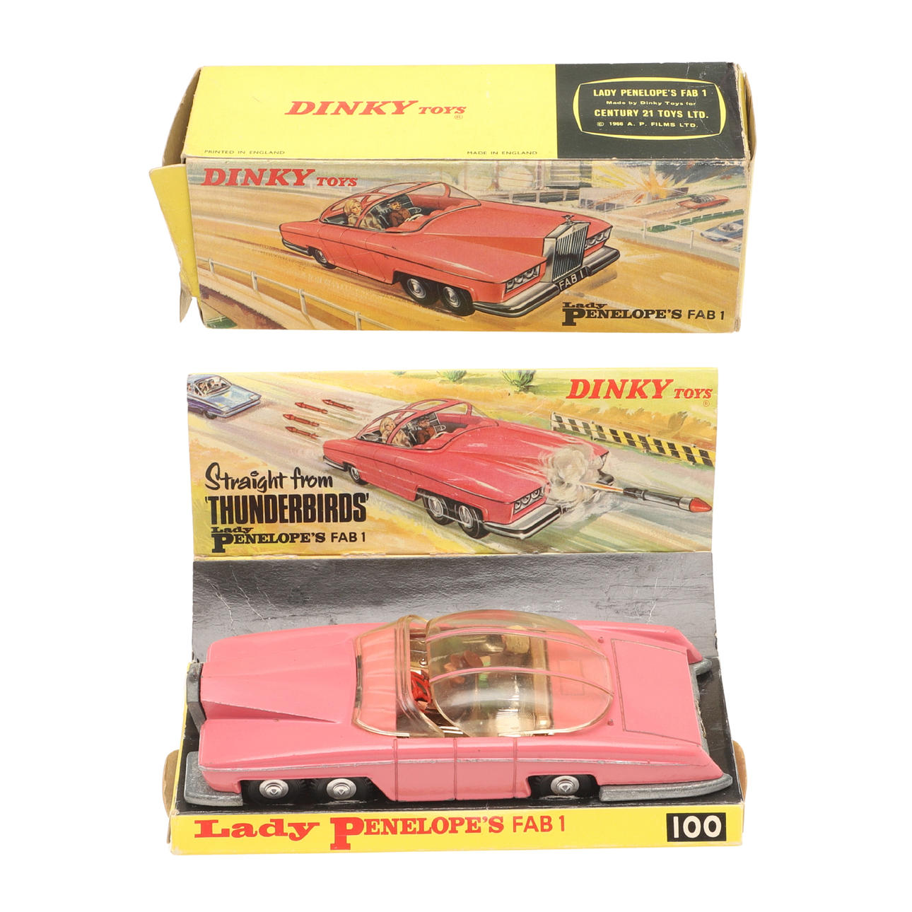 DINKY TOYS - THUNDERBIRDS LADY PENELOPE FAB 1. Toys - Model cars