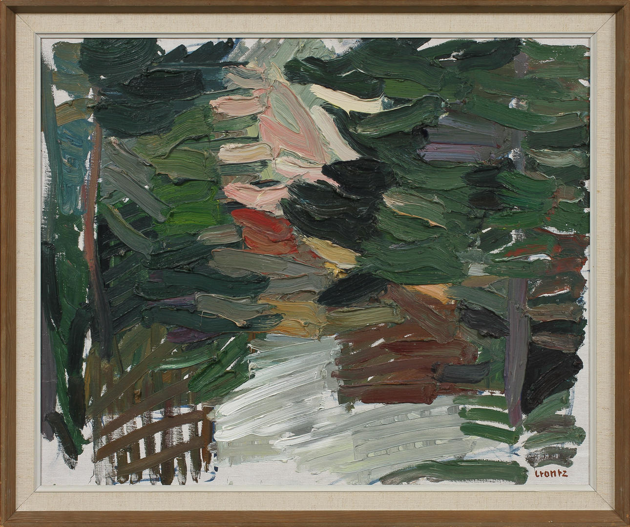 BENGT CRANTZ. Träd, olja på duk, signerad.