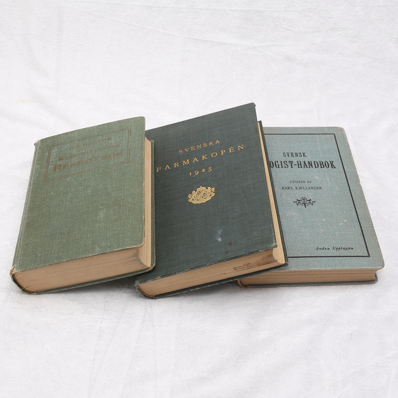 BÖCKER, 3 stycken, medicinsk litteratur, 1800-1900-tal.