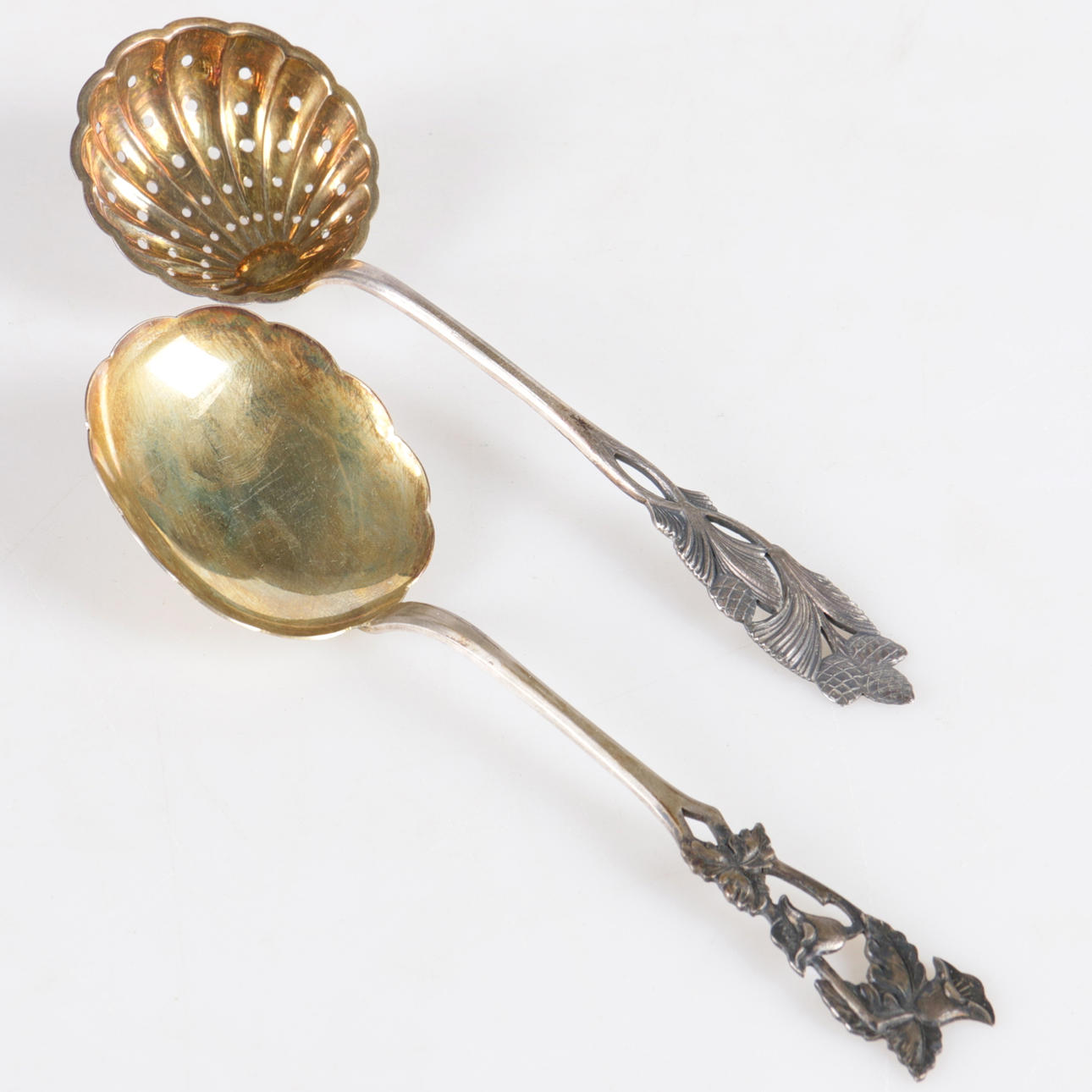 SKED, samt tesil, silver, Finland, 1936 respektive 1943.