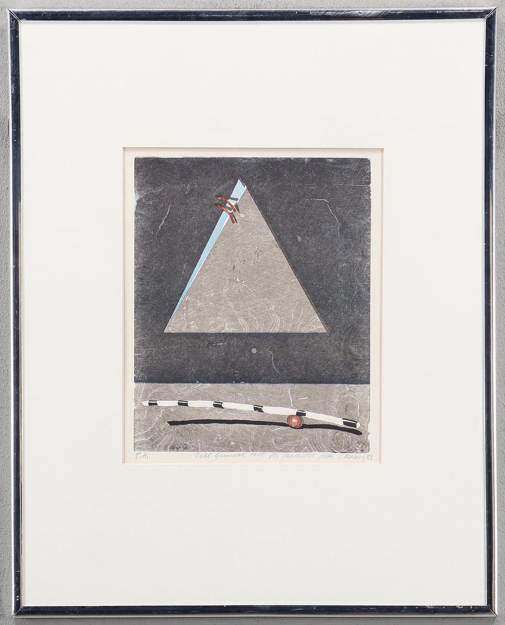 CARINA MOBERG-EYRE lithograph EA, signed with dedication.