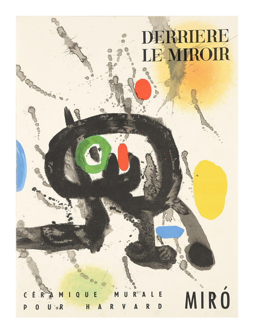 JOAN MIRO. Utställnings affisch, "Derriere le Miroir".