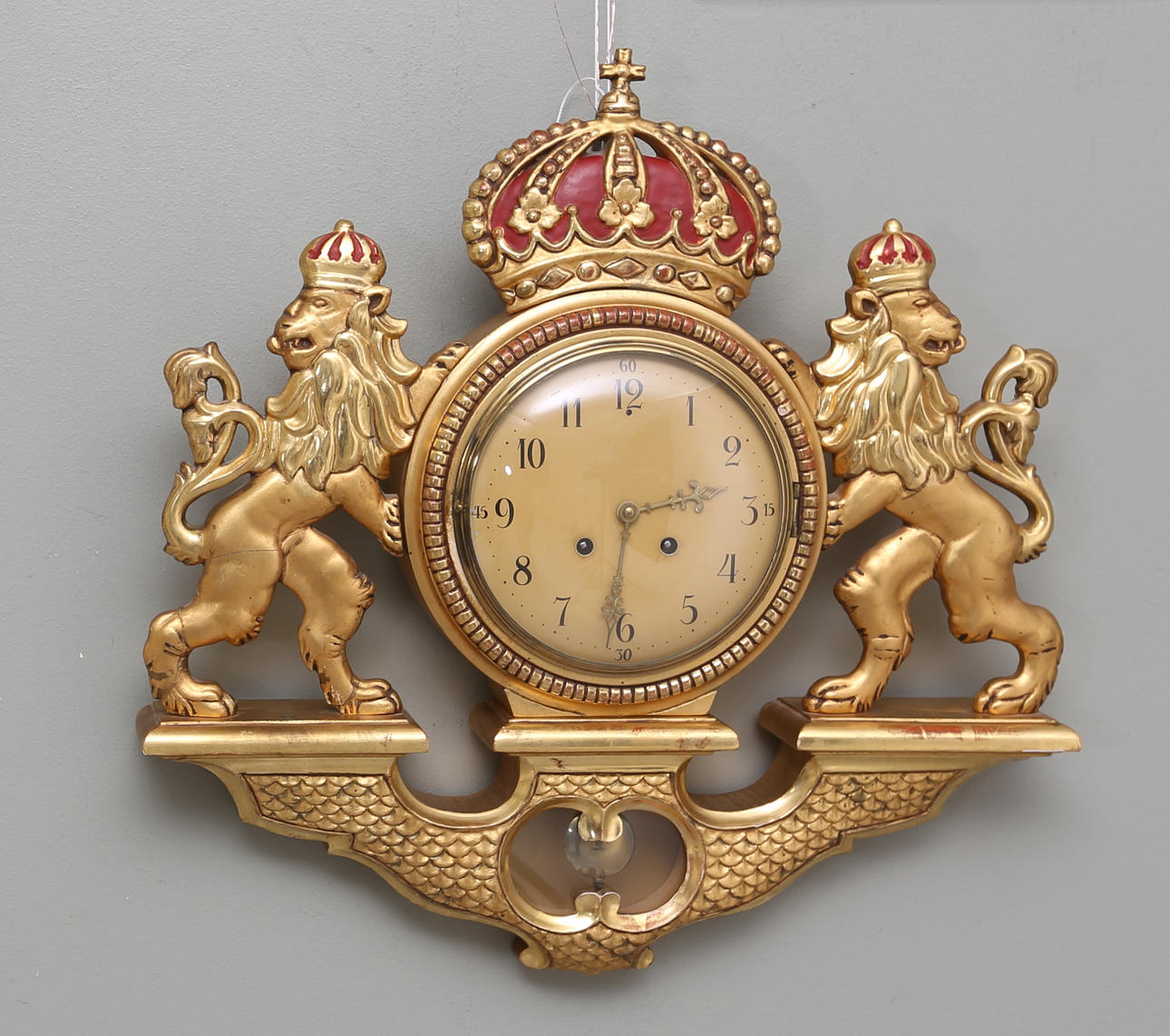 VÄGGUR, empirestil,tidigt 1900-tal.