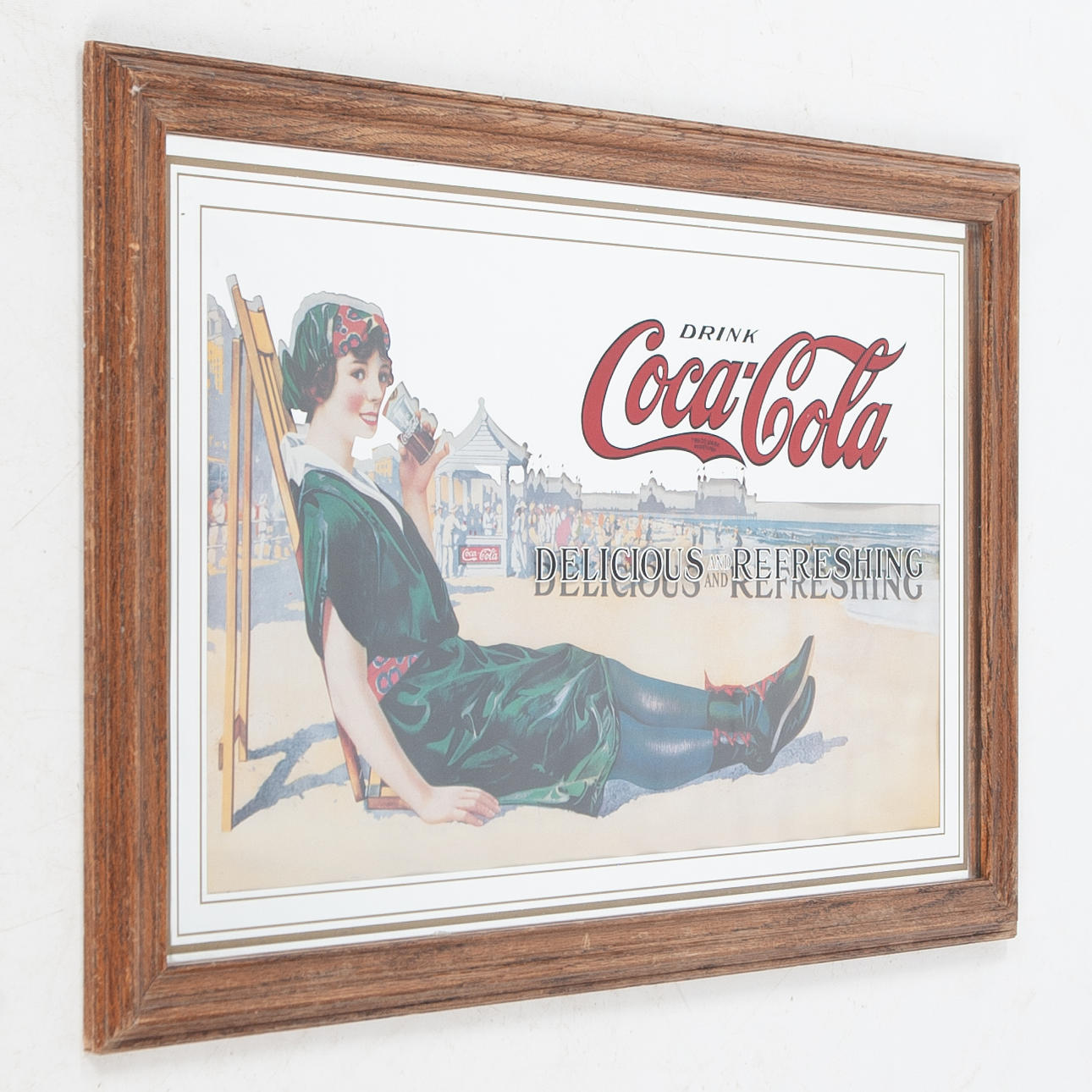 REKLAMSKYLT, COCA COLA, 1900-talets andra hälft.