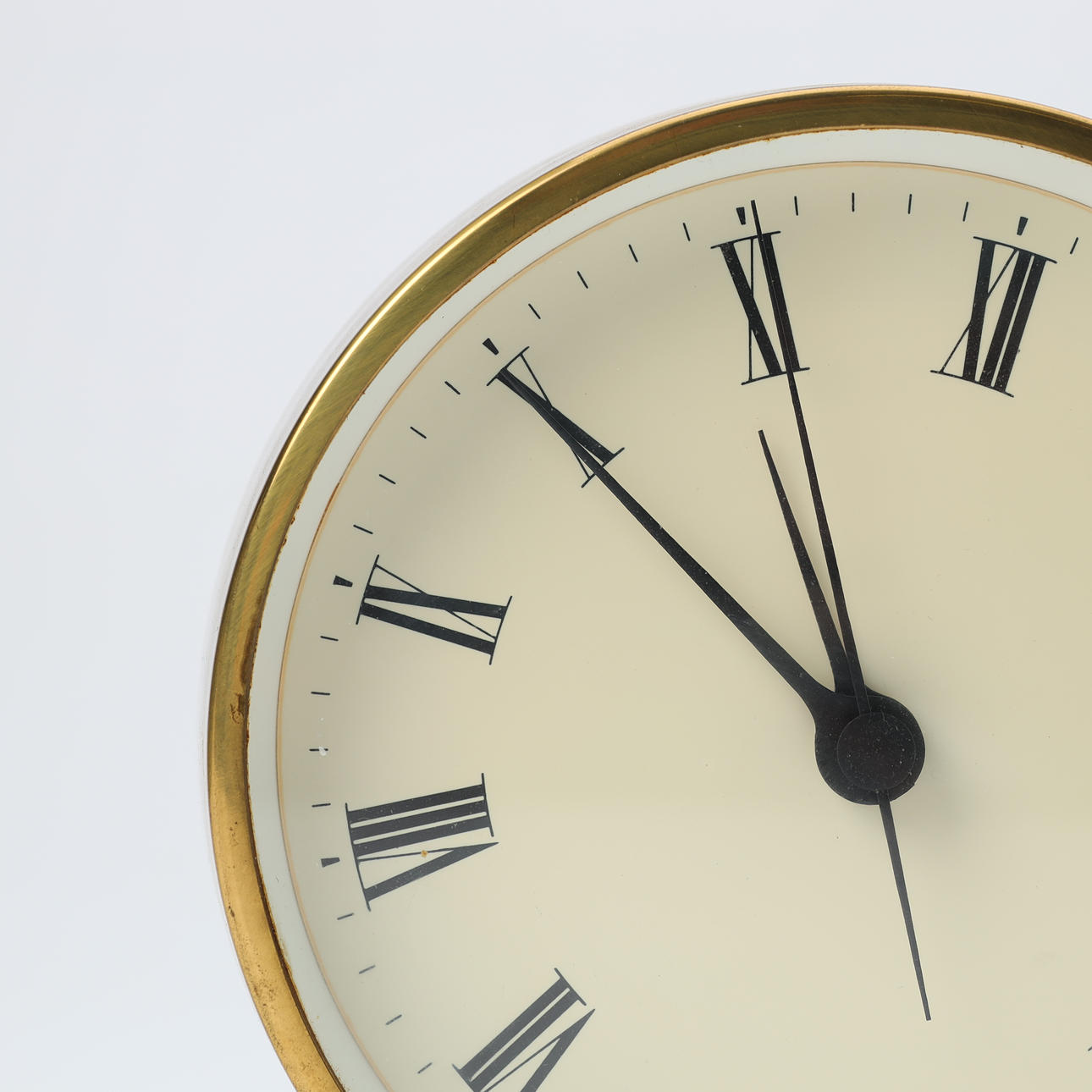 HENNING KOPPEL (1918-81). Brass wall clock, Louis Poulsen, Quartz