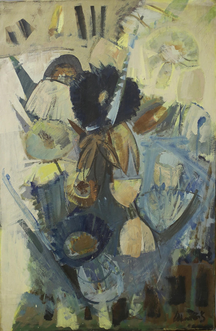 BRUNO MERBITZ, PROF. (1918 BERLIN 1997). stilleben av blommor.