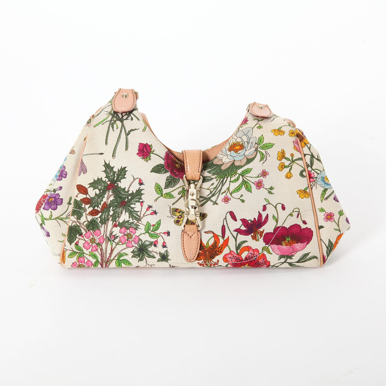 A “Flora Bardot” Gucci handbag.