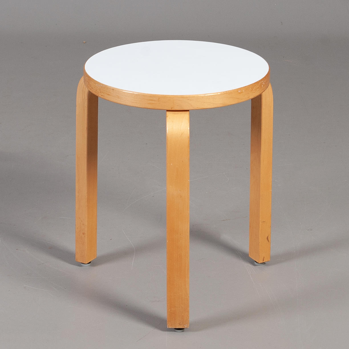 ALVAR AALTO. A stool, model 60 Artek 1900's.