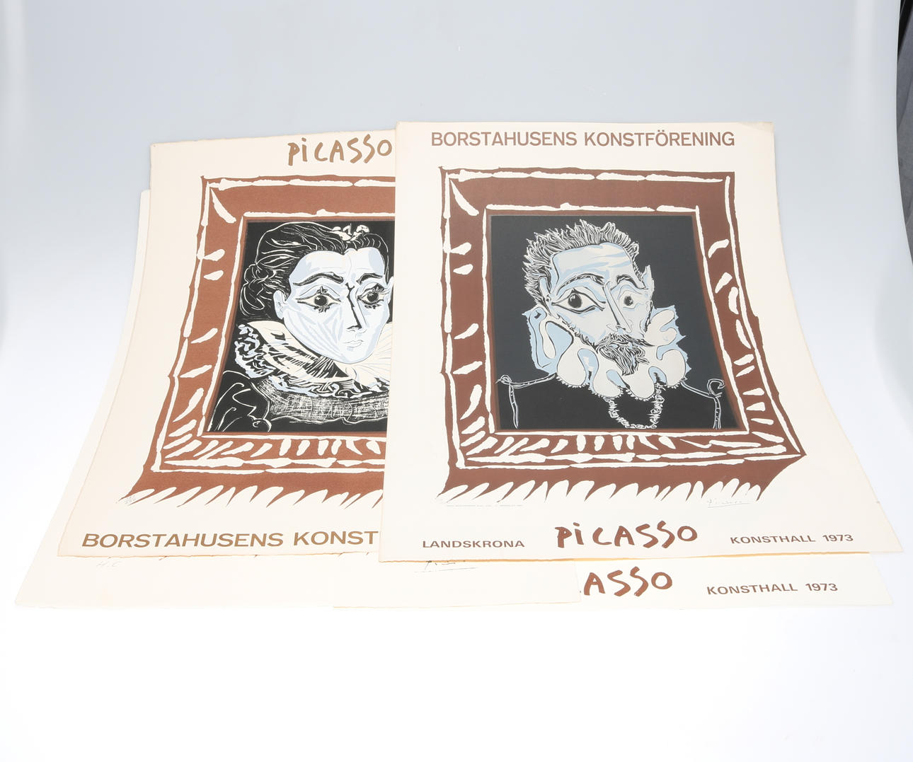 UTSTÄLLNINGSAFFISCHER, 4 st, Picasso, numrerade.