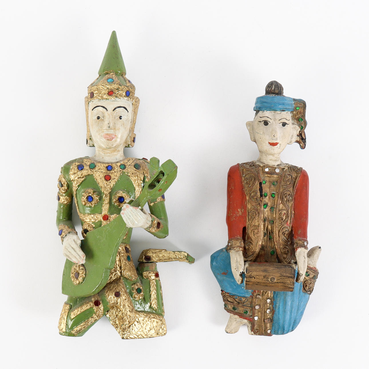 Two wooden figurines, 20th century.