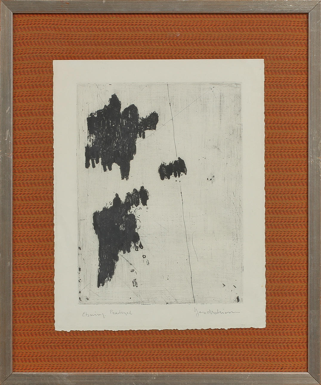 JENS MATTIASSON. Etsningar, 2st, signerade, provtryck och numrerad.