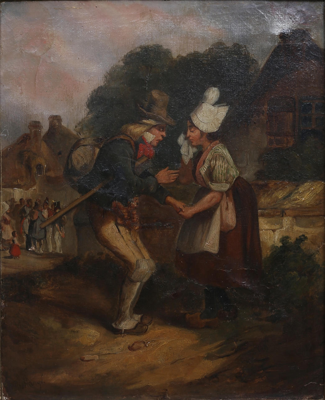 JOSEPH LOUIS HIPPOLYTE BELLANGE. TILLSKRIVEN. Olja på duk, signerad.