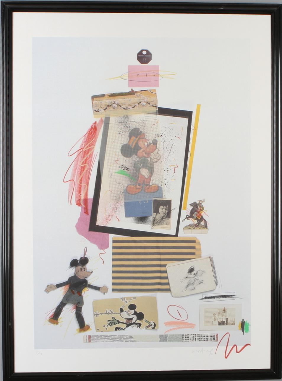 LASSE ÅBERG. "Whitney Museum", multipel, signerad samt numrerad 50/90.