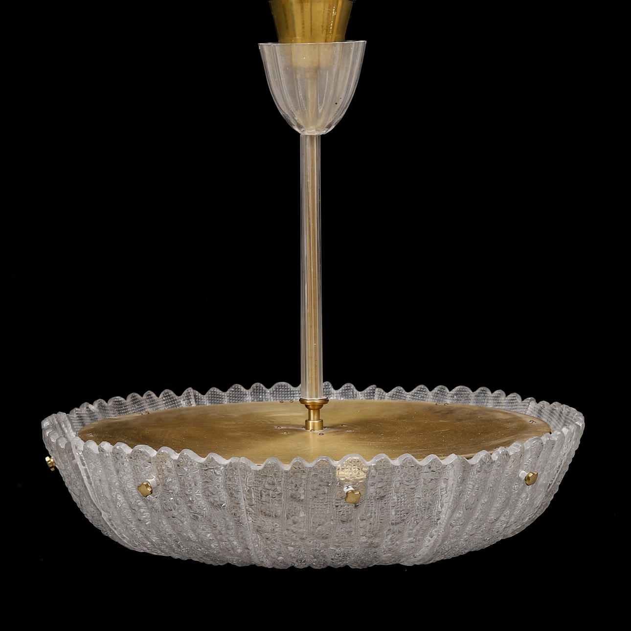 CARL FAGERLUND, pendel, Orrefors, midten af 1900-tallet.