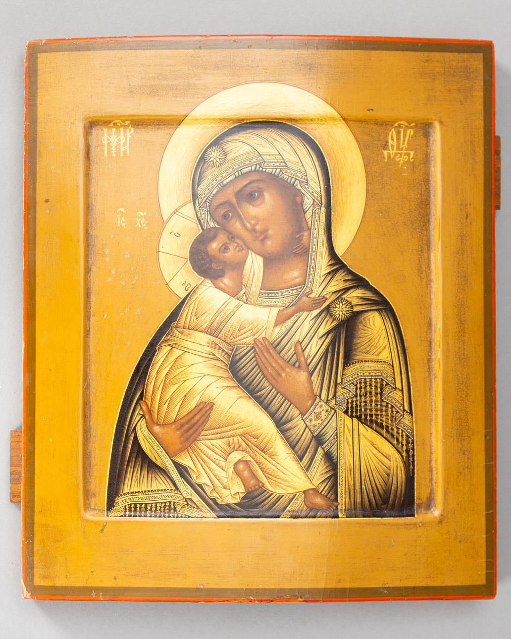 IKONE. Gottesmutter von Wladimir.