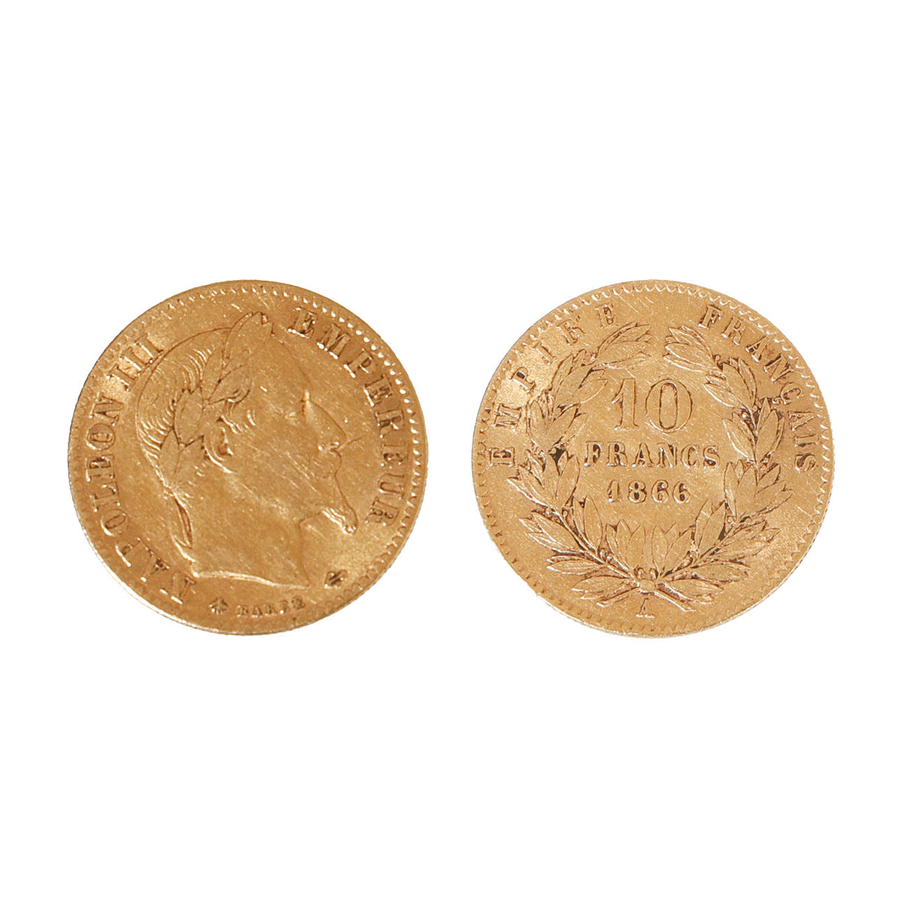 FRANKREICH 10 FRANCS GOLDMÜNZE.